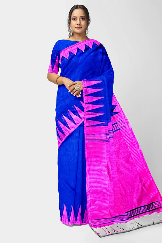 Blue | Khadi Silk Handloom Saree