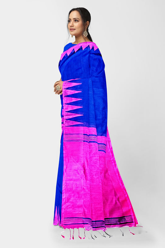 Blue | Khadi Silk Handloom Saree