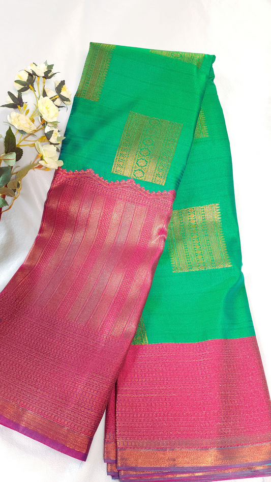 Green | Soft Silk Saree