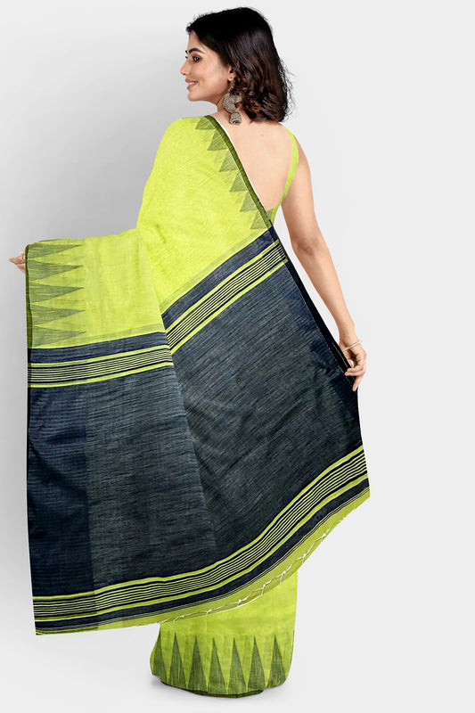 Lime Green | Khadi Silk Handloom Saree