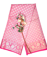 Baby Pink | Cotton Silk Saree with Zari border