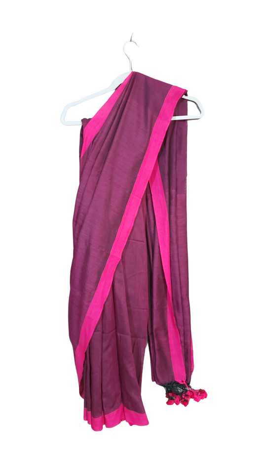 Purple | Khadi cotton Saree