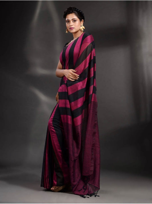 Magenta | Cotton Handloom Saree