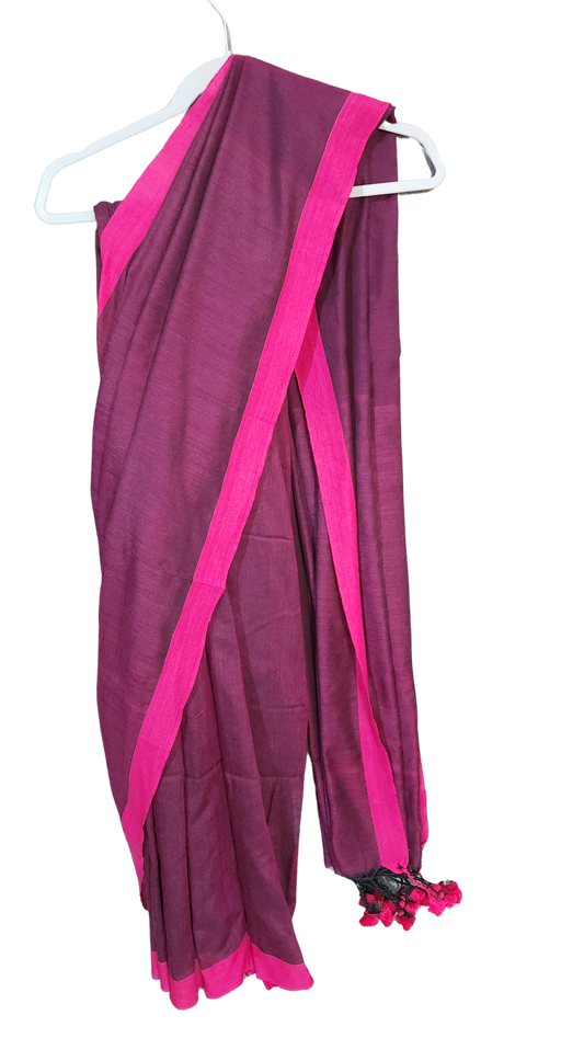 Purple | Khadi cotton Saree